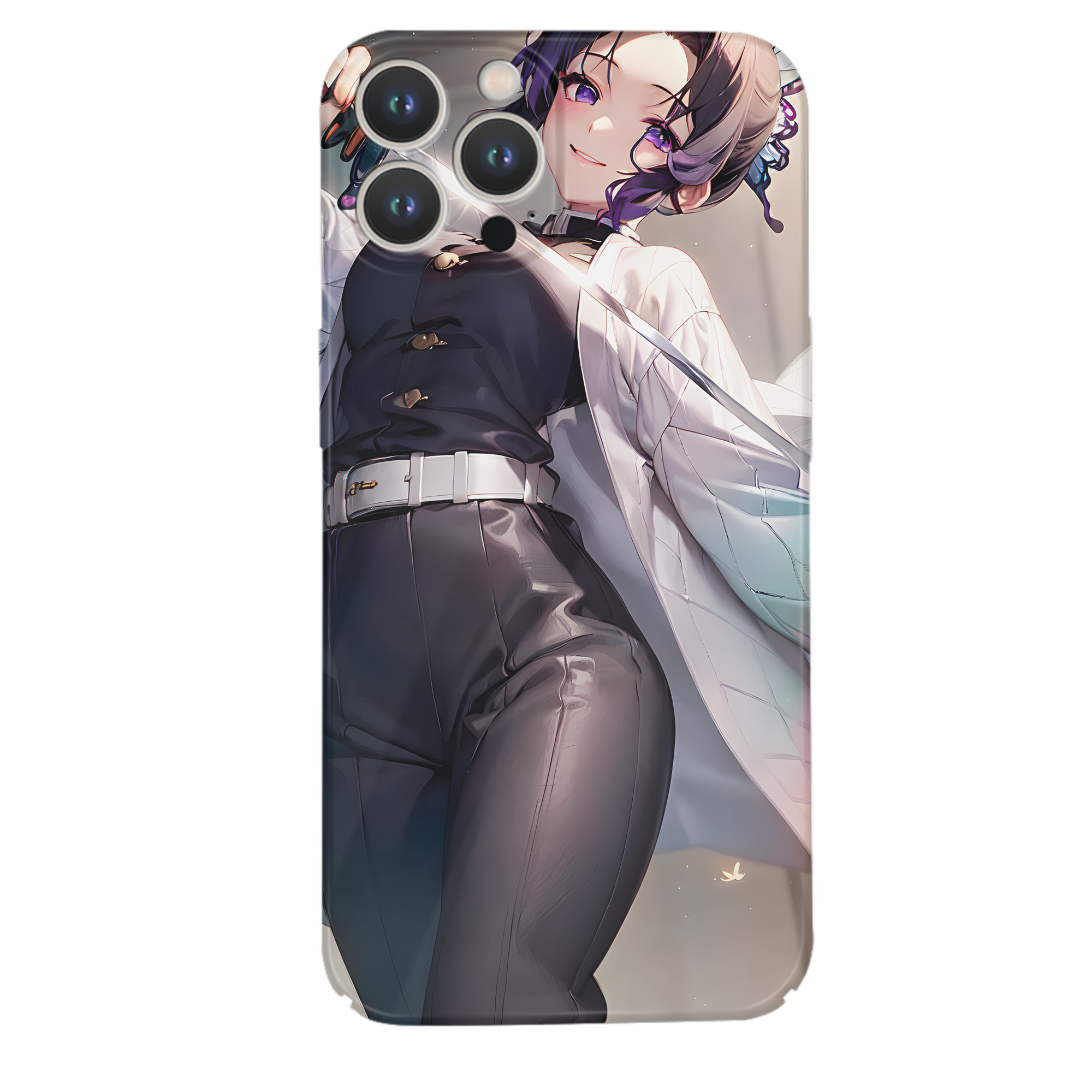 （画像用） 鬼滅の刃（きめつのやいば）蟲柱-胡蝶 しのぶ／こちょう しのぶ Kochou Shinobu 【iPhone 14シリーズ対応】ハードケース